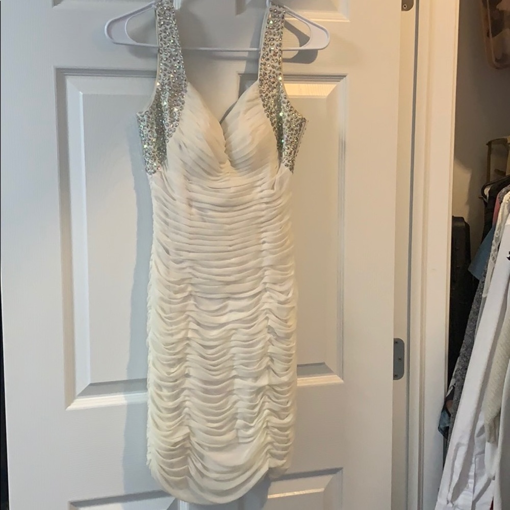 White formal dress